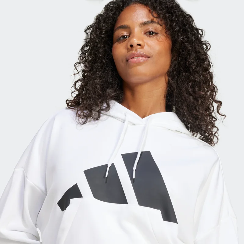 Adidas Essentials Big Logo French Terry Loose Hoodie
