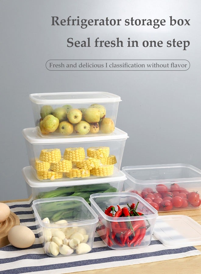 DUNISO 3 قطع من حاوية تخزين الطعام، صندوق حفظ الطازج في الثلاجة، صندوق مطبخ محكم الإغلاق، مقاوم للتسرب ودائم، قابل للتكديس، مناسب للعمل والمدرسة والسفر - Image 2