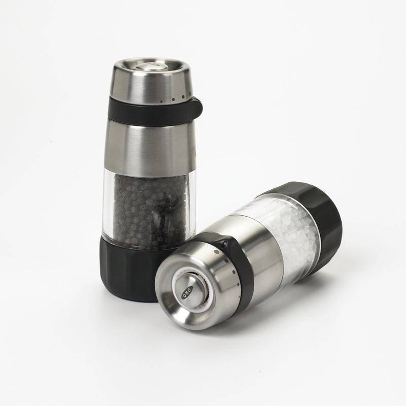 OXO Salt and Pepper Grinder Set, Stainless Steel - Image 2