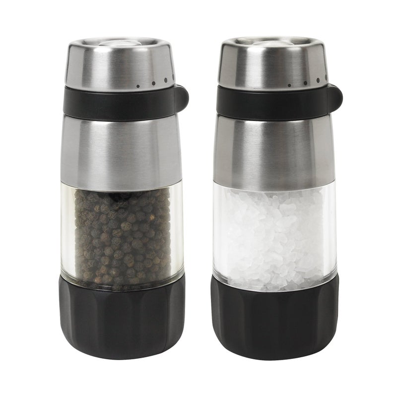 OXO Salt and Pepper Grinder Set, Stainless Steel - Image 1