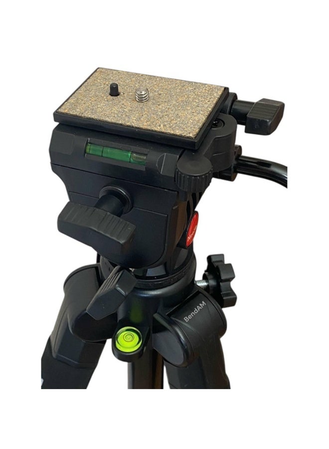 NeePho Professional Tripod NP-8860 , made of high-quality aluminum alloy and features an adjustable height from 69 to 192 cm, It features a water level for leveling, a 360-degree rotating head, stable non-slip feet, and a removable base, Ideal for cameras and smartphones, it's suitable for studio or outdoor photography. Lightweight and portable, it comes with an included shoulder bag, the perfect choice for photographers and professionals.  - Image 5