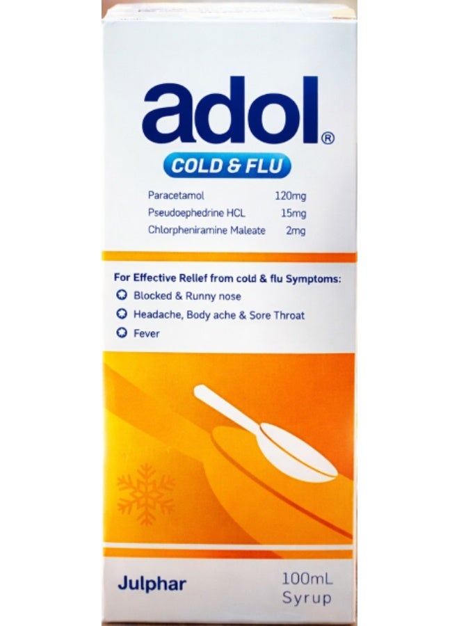 Adol Cold & Flu / Adol Paracetamol Syrup 100 ml