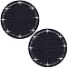 MEAJOO 2PCS Bling Cup Holder Coaster 275 Inch Auto Car Cup Holder Insert Coasters Soft Silicone AntiSlip Shockproof Universal Vehicle Interior Accessories for Women Girls Black - Image 2