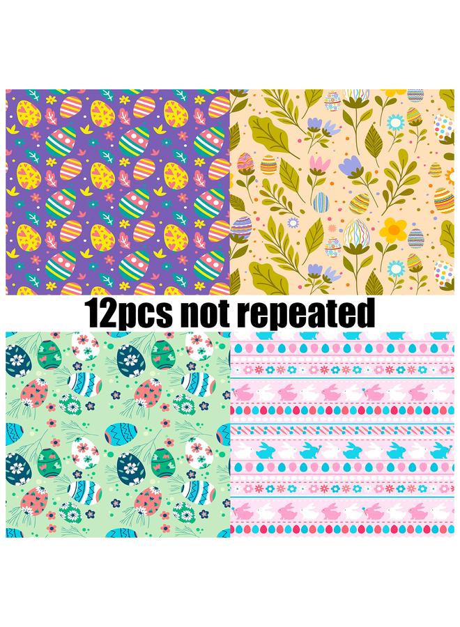 Bluejw 12 Pieces Of Colorful Easter Material Paper Festival Ins Literary Style Diy Hand Account Decoration Base Material Collage - Image 5