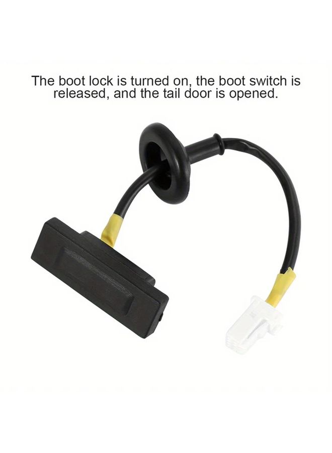 Car Trunk Lock Tailgate Release Button Black Compatible Rio Pride 2011 2015 - Image 4