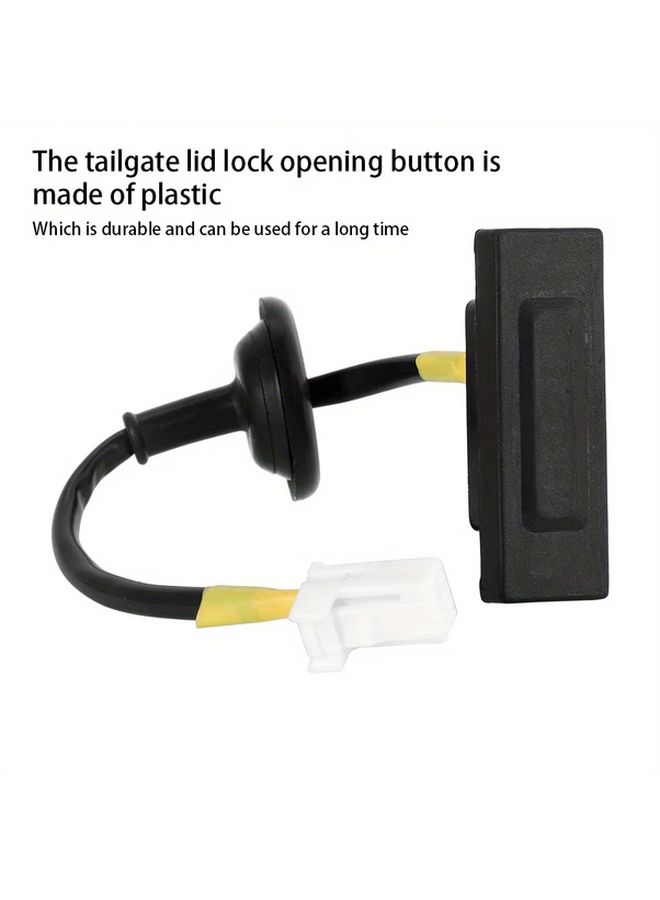 Car Trunk Lock Tailgate Release Button Black Compatible Rio Pride 2011 2015 - Image 3