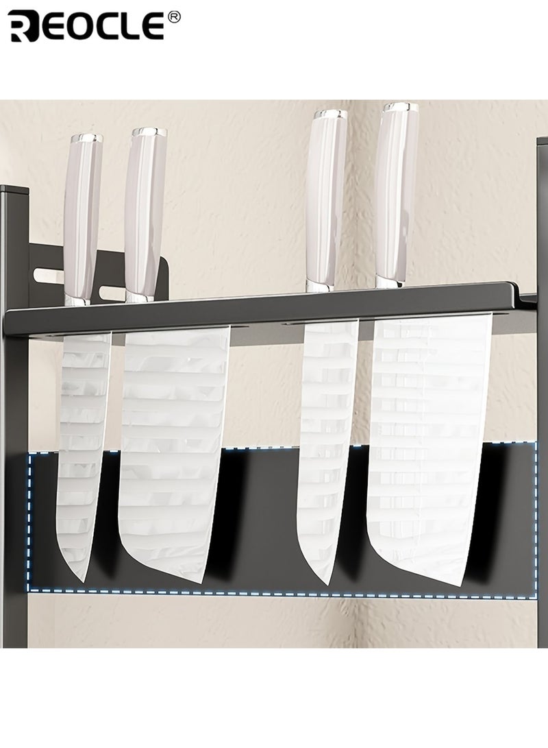 REOCLE 3-Tier Steel Spice Rack for Kitchen Countertop Versatile Layered Organizer for Spice Storage Ideal for Home Kitchen and Restaurant Use - Image 5