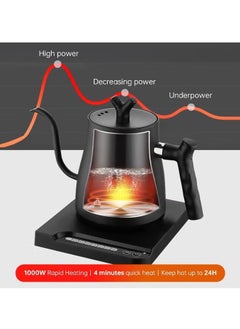 TOSCANA U 2 in 1 Set of 1000ml,1000W Electric Coffee Kettle with 7 Temperature Settings and 1500W 300ml Clothes Steamer  - Image 3