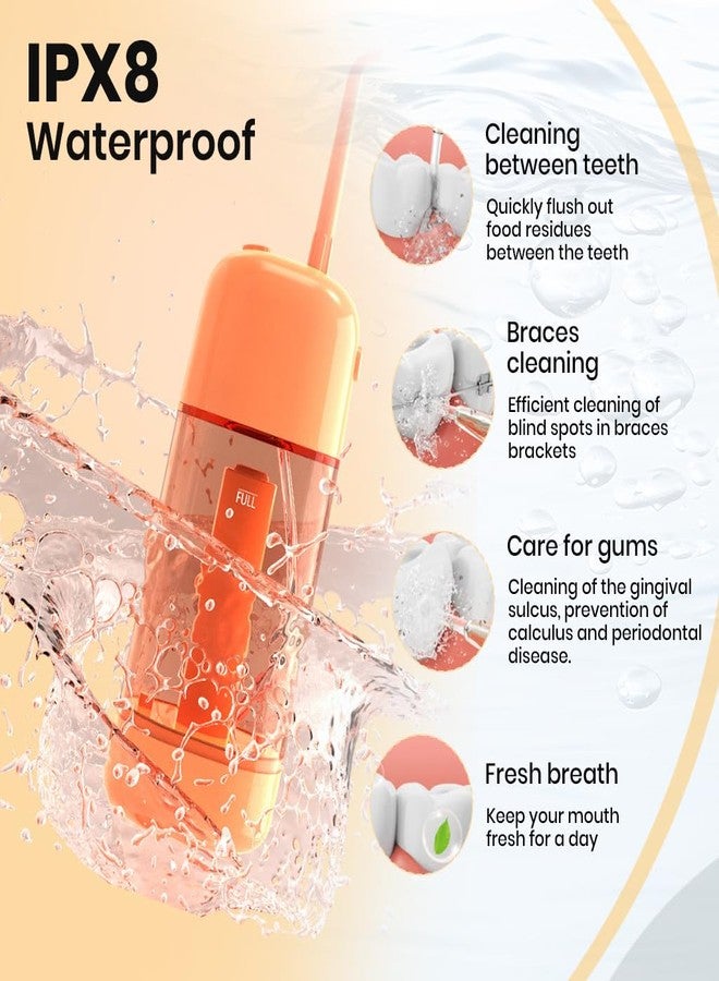 HANNEA® Water Dental Flosser for Teeth Non-Electric Air Pressure Water Dental Floss Manual Portable Water Floss Travel 90ml Oral Irrigator for Kids Adults - Image 4
