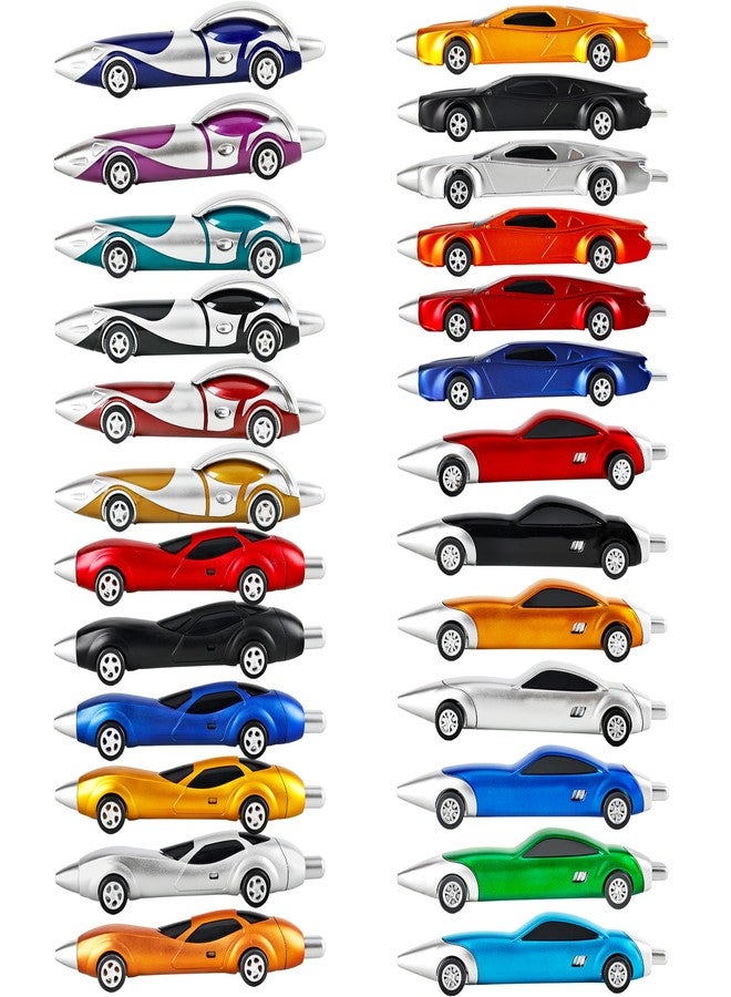 Spaluck 25 Pcs Cool Car Pens Fun Racing Car Pens Funny pen for Office School Stationary Birthday Party Favors, 4 Styles - Image 1