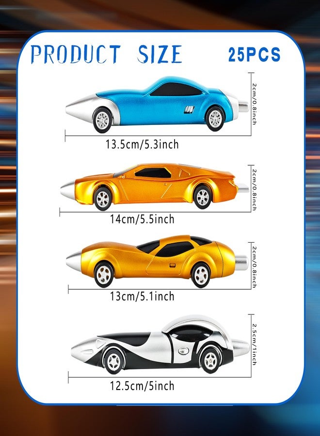 Spaluck 25 Pcs Cool Car Pens Fun Racing Car Pens Funny pen for Office School Stationary Birthday Party Favors, 4 Styles - Image 2
