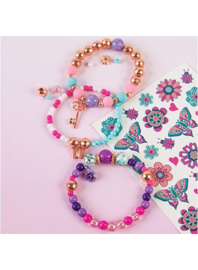 ميك إت ريل مجموعة أساور "بيدازلد تشارم" الإبداعية المزدهرة (104 قطعة) - Image 4