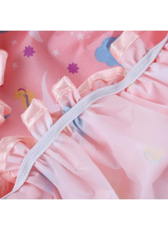 قبعات استحمام يونيكورن، قبعة استحمام مزدوجة الطبقات للنساء والفتيات لتغطية الشعر الطويل والكثيف، قابلة لإعادة الاستخدام ومقاومة للماء، عبوة من 4 قطع - Image 3