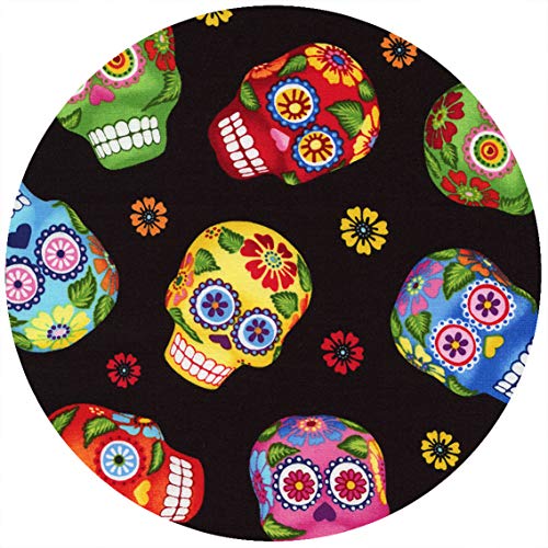 ANDRÉAS Andreas Silicone Jar Opener, Sugar Skulls – 6.25" Non-Slip Lid Gripper & Garlic Peeler, Dishwasher Safe, Multi-Use, Durable Silicone & Fabric, Made in the USA, JO-135 - Image 1