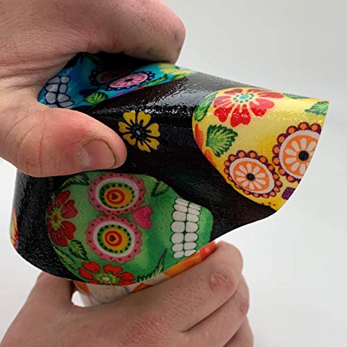 ANDRÉAS Andreas Silicone Jar Opener, Sugar Skulls – 6.25" Non-Slip Lid Gripper & Garlic Peeler, Dishwasher Safe, Multi-Use, Durable Silicone & Fabric, Made in the USA, JO-135 - Image 4