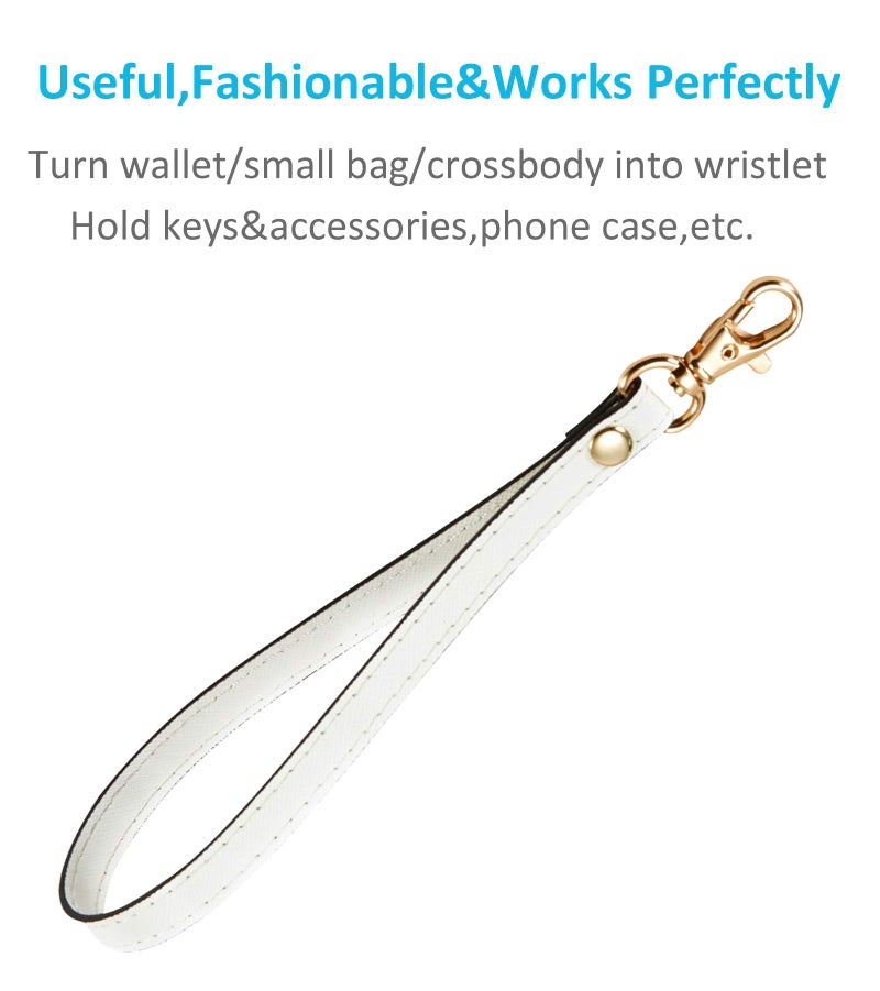 UTreers Wristlet KeyChain Strap for Wallets Bag Keys Phone Case Wristlet Strap Genuine Leather Strong&Sturdy - Image 2