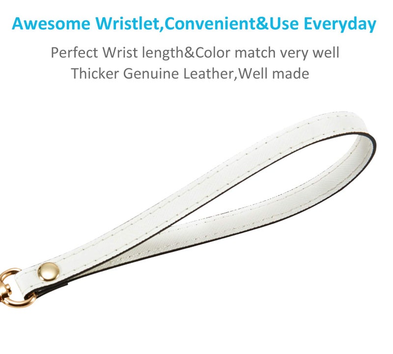 UTreers Wristlet KeyChain Strap for Wallets Bag Keys Phone Case Wristlet Strap Genuine Leather Strong&Sturdy - Image 3