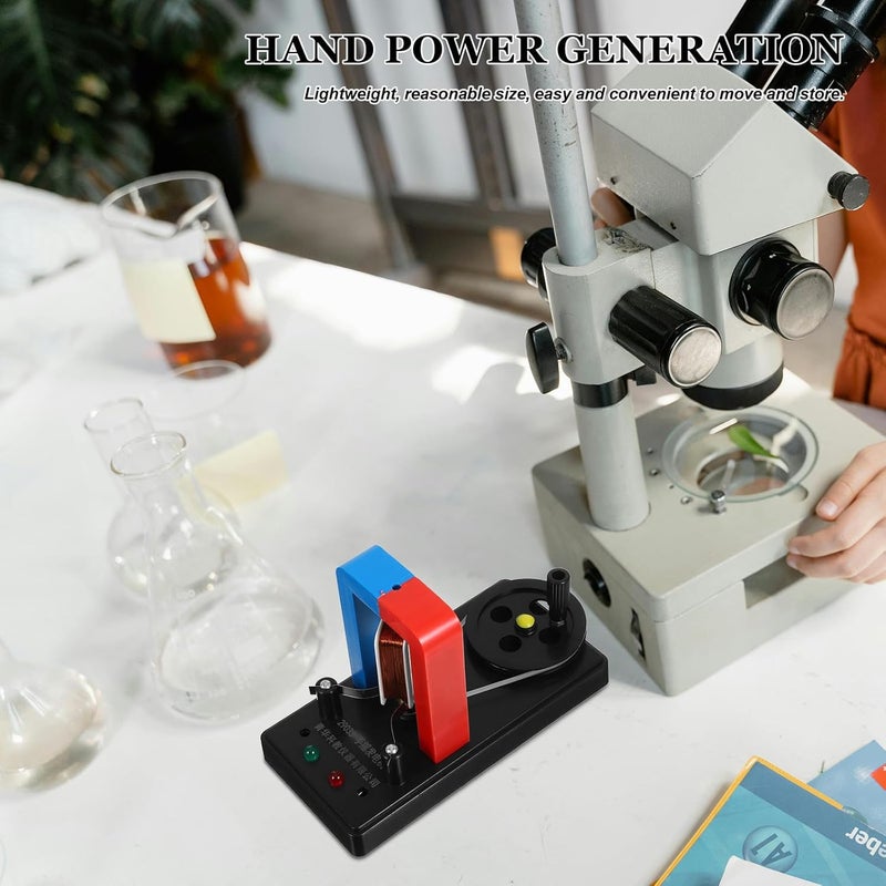 BESPORTBLE Hand Cranked Dc Electric Generator Physical Electricity Equipment for School Science Experiment Labs - Image 4