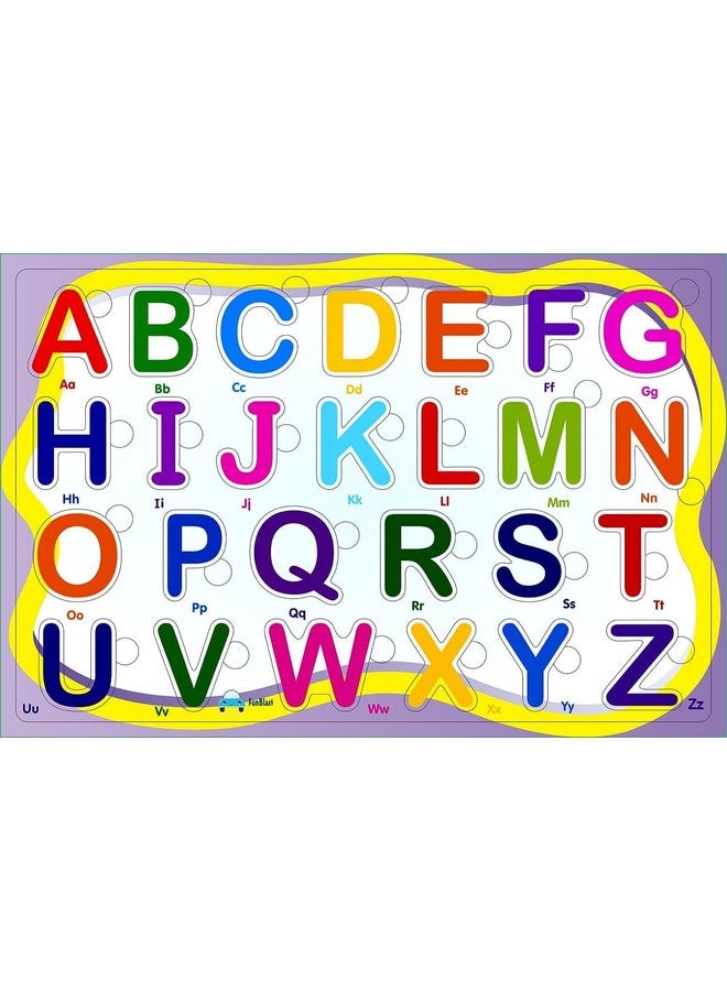 FunBlast Capital Letter Wooden Board- Alphabet Learning Wooden Board for Kids, Education and Learning Educational Board for Toddlers, Learning Kit for Pre-School Kids (Size 30 X 22 cm) - Image 1
