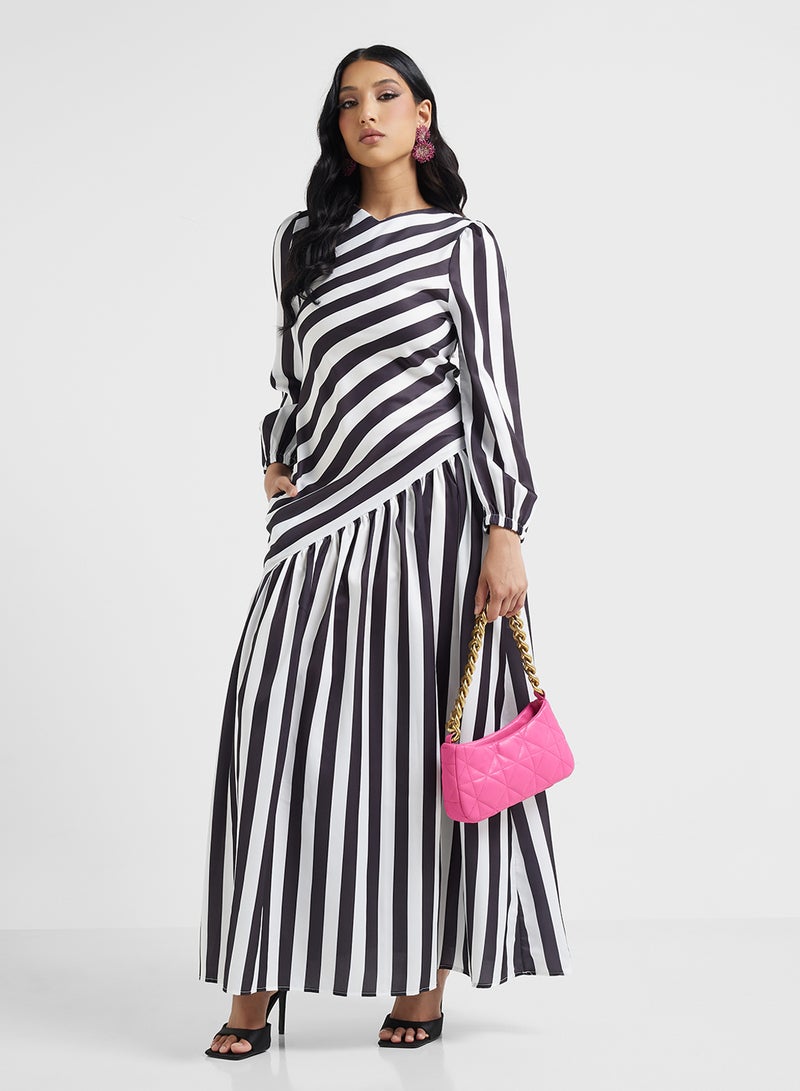 Khizana Striped Maxi Dress - Image 1
