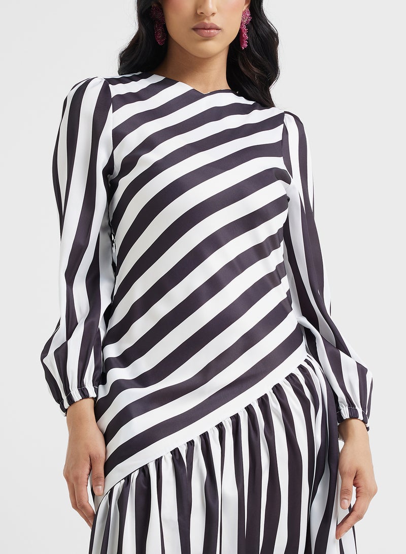 Khizana Striped Maxi Dress - Image 3