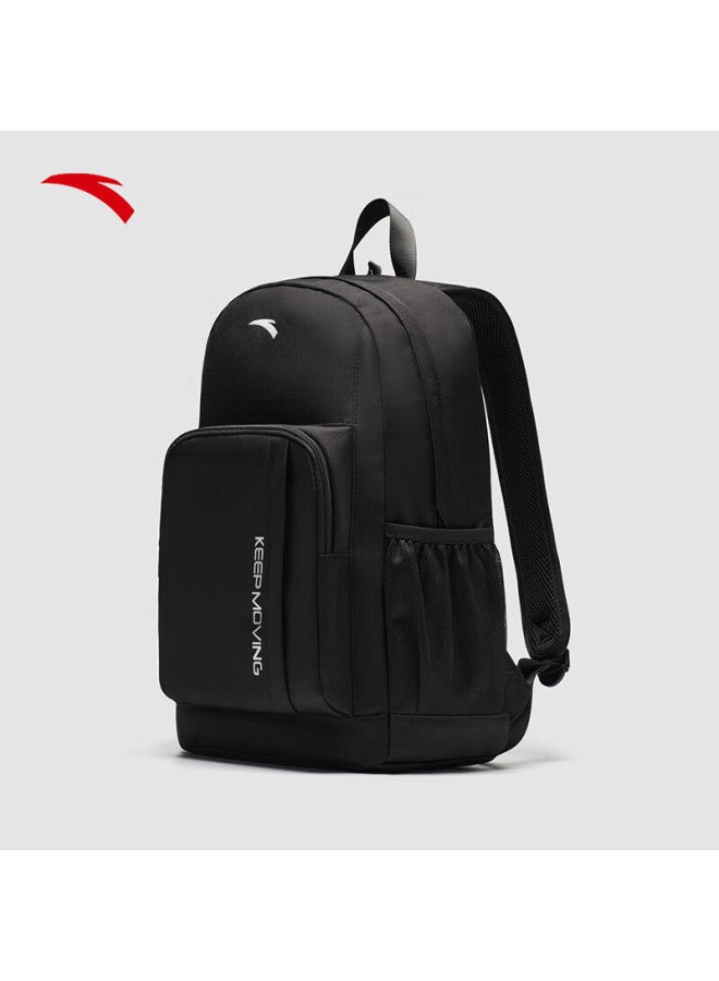 Anta Walker Black Backpack Uni Student School Bag Laptop Sports Travel Bag - Image 5