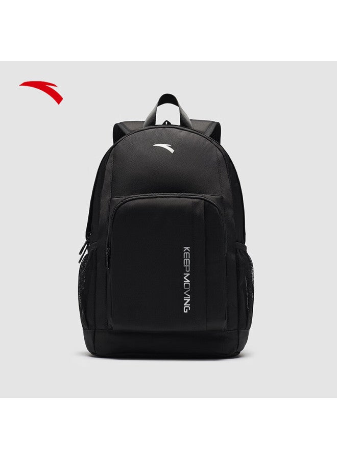 Anta Walker Black Backpack Uni Student School Bag Laptop Sports Travel Bag - Image 4