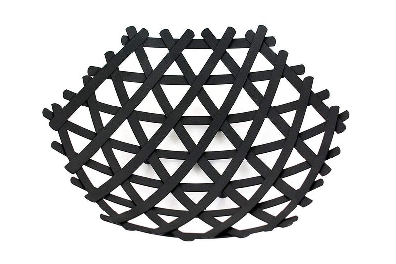 JENY Fruit Vegetable Basket Fruit Holder and Stand for Dining TableKitchen Metal Black - Image 4