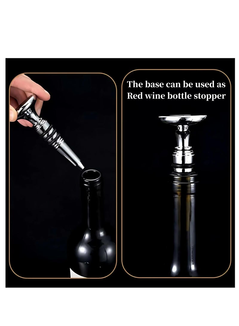 SYOSI فتاحة زجاجات الطيور المتوازنة فتاحة زجاجات متعددة الوظائف فتاحة زجاجات زخرفية بتصميم عائم ودوراني لفتح زجاجات البيرة والنبيذ الأحمر وزخرفة سطح المكتب - Image 3