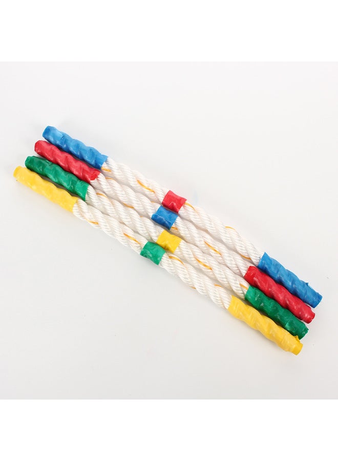 Sensory Mini Rope Kindergarten Gymnastics Small Rope Morning Exercise Special Children's Equipment Toys Small Short Rope-Color:50cm Diameter 2.3cm Thick  - Image 1