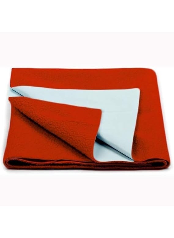 AOKING Aoking Extra Soft Waterproof Anti-Piling 50 x 70 cm Dry Sheet Bed Protector for Baby (Red)  - Image 1