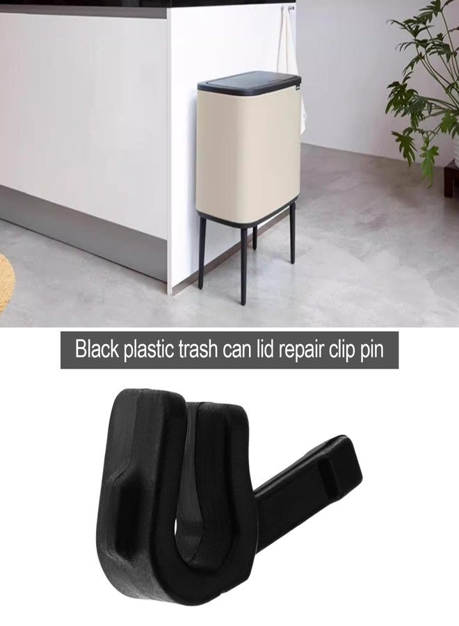 OTOTEC 2PCS Bin Lid Clasp Replacement Touch Bin Lid Repair Clip Nylon Bin Lid Clip Pin Bin Lid Catch Compatible with Brabantia Bin Lid Trash Can Lid 50L/60L - Image 2