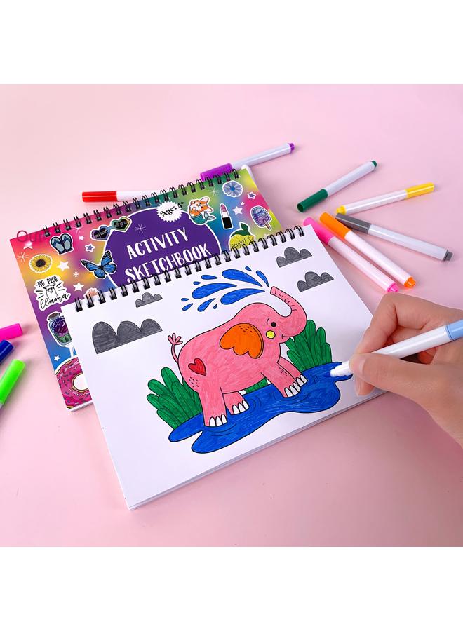 Bluejw Coloring Book Sticker Children Over 5 Years Old Cartoon Animal Painting Graffiti Hand Account Coloring Book Suit - Image 3