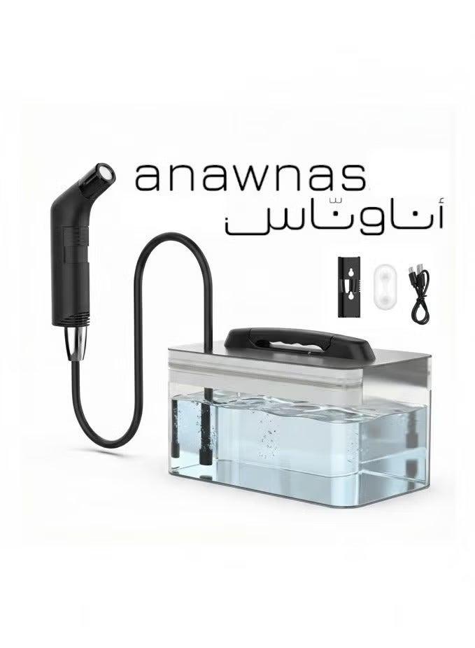 anawwnas Portable Electric Bidet Shattaf B10 with 1.2m Hose and 2.3L Rechargeable Container - Image 1
