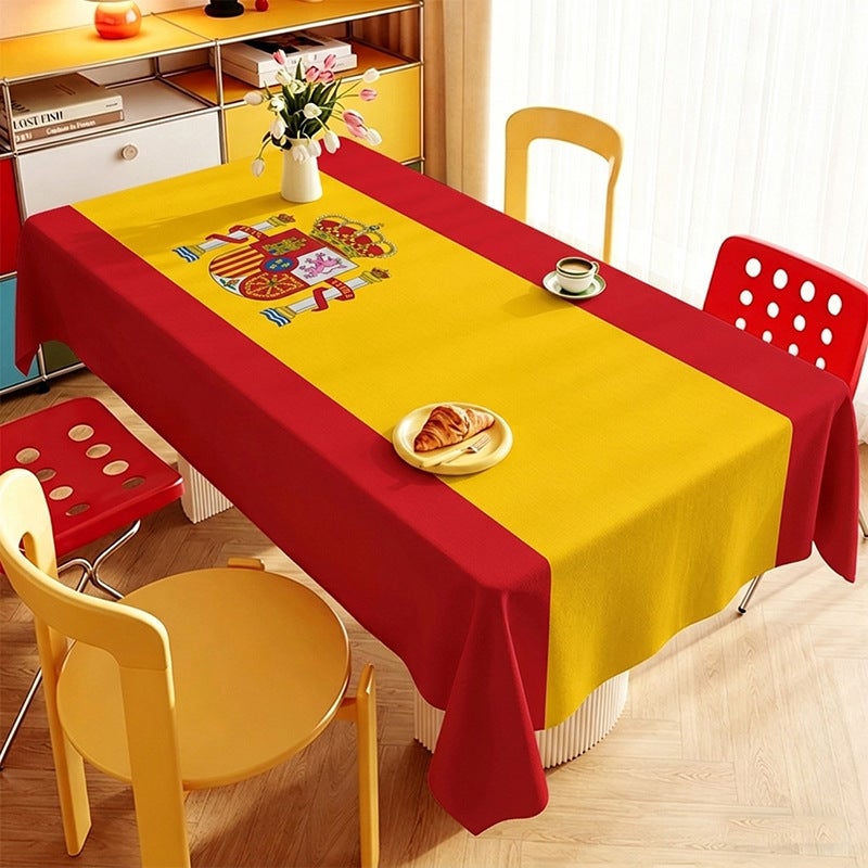 World Cup Themed Flag Tablecloth - Party Decorations for Restaurants & Gatherings