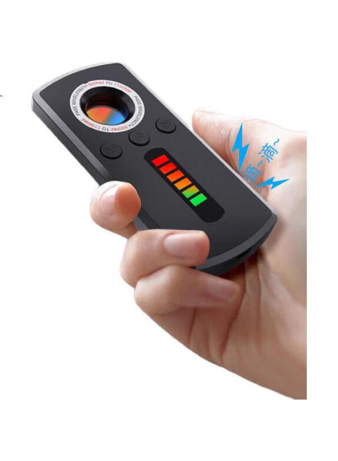 Dipple كاشف كاميرا فندق ديبوير، كاشف إشارة المراقبة، جهاز مضاد للتجسس، تحديد المواقع والتتبع، مضاد للتنصت، كاشف المسح بالأشعة تحت الحمراء، كاشف محمول - أسود - Image 1