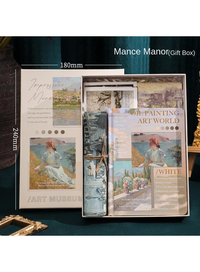 Bluejw Vintage Hollow Hand Ledger Suit Gift Box High Beauty Notebook Stationery Girl Cute Hand Ledger Girl Day - Image 1