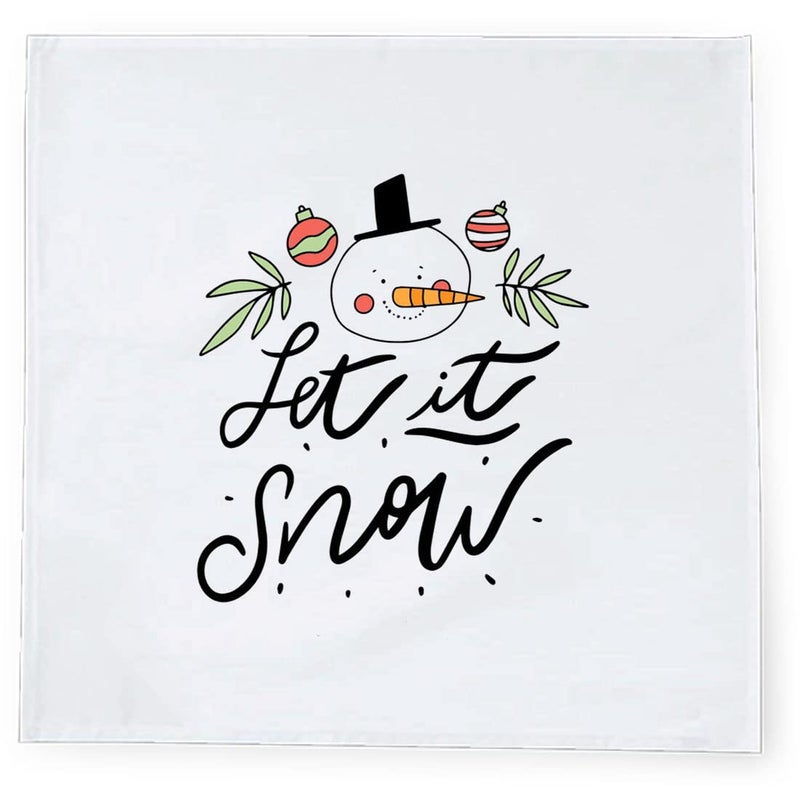 Khakee 6 Pcs Christmas Theme Silk Table Napkins 10x 10 for Xmas Decoration Christmas OrnamentsChristmas Giftxmas21374 - Image 3