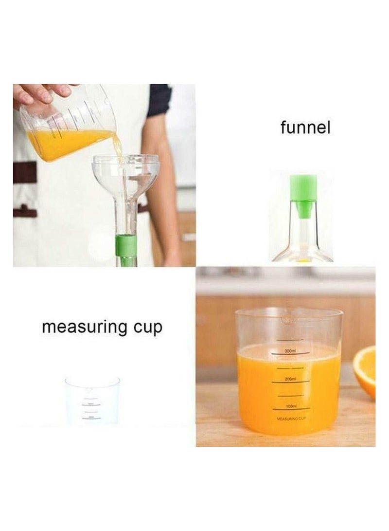 8 in 1 Kitchen Tool Set,Multi-function Vegetable & Fruit,Multipurpose Kitchen Gadget,Chopper,Bottle Funnel,Lemon Squeezer,Spice Grater,Egg Masher,Cheese Grater,Egg Separator,Measuring Cup,Can Opener - Image 3