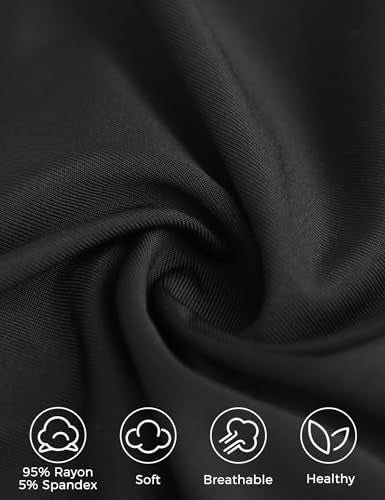 Buauty 2 Packs Mini Dress, Slip Dress, Spaghetti Strap Dresses for Women, White and Black Lingerie Womens Slips for Under Dresses, Cami Halter Neck Sleep Tank Cotton Plus Size Ladies Slips No Static - Image 5