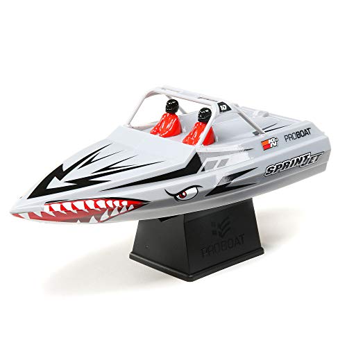 Pro Boat Sprintjet 9 SelfRighting DeepV Jet Boat Brushed RTR Ready to Run Silver PRB08045T1 - Image 1