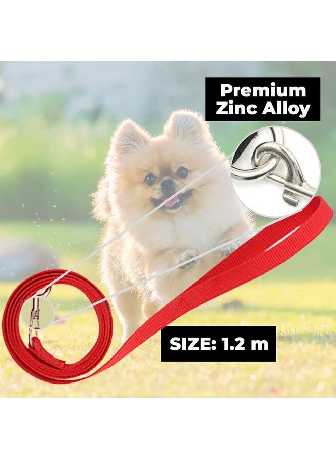 Homestic Reflective Dog Harness With Adjustable Leash|Breathable Polyester Mesh Fabric With Top Carry Handle|Large Size|Hat-818|Comfortable No-Pull Grip|Quick Release Buckles|Stylish Design|Red - Image 5