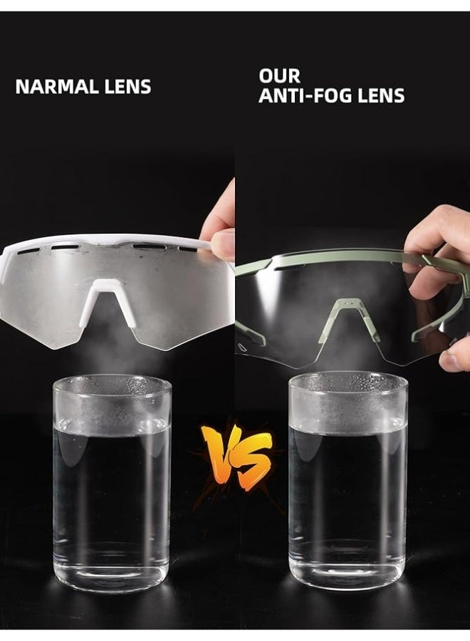 ROCKBROS Photochromic Cycling Glasses Anti-fog Photochromic Sunglasses UV Protection Mountain Bike Glasses - Image 3