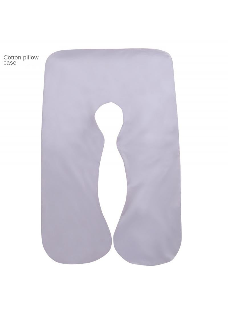 U-Shaped Full Body Pregnancy Cotton Pillow Cover 70x130cm - Image 1