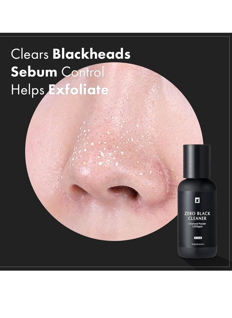 Tosowoong Zero Black Cleaner, Blackhead Remover with Salicylic Acid, Witch Hazel and Charcoal, Exfoliating Face Wash, Sebum Softener and Chemical Peel for Face, Korean Skin Care, 50ml, 1.69 fl. oz.  - Image 2
