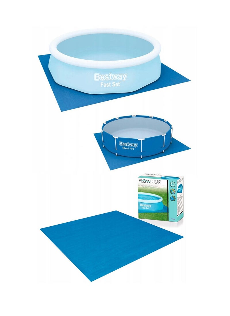 بست واي Bestway Ground Cloth Swimming Pool Floor Protector - 3.96m x 3.96m - No:58002  - Image 1