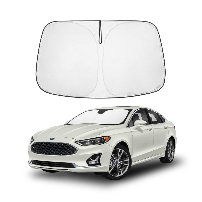 Proadsy Windshield Sun Shade for Ford Fusion Sedan 2013-2021, Foldable Heat Shield Sun Visor Protector, Precise Fit, Blocks UV Rays to Keep Car Cooler, Easy Install, Compact Storage - Image 1