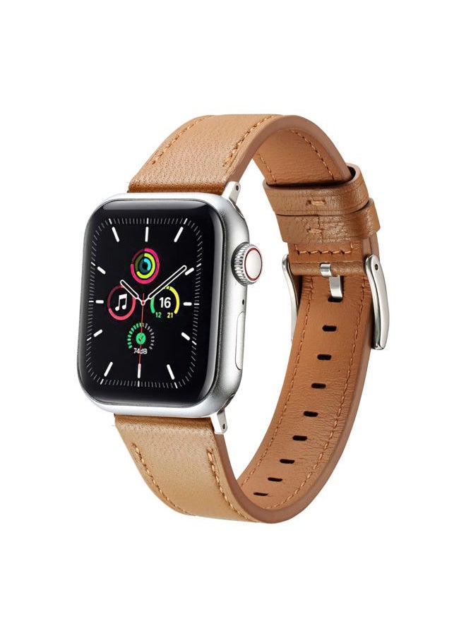MoreanBelt - Moran Leather Bands Compatible with Apple Watch Band 49mm 45mm 44mm 42mm 41mm 40mm 38mm, Top Grain Leather Sheepskin Strap Thin Wristband for iWatch Ultra Series 8 7 6 5 4 3 2 1 SE/SE 2 - Image 1