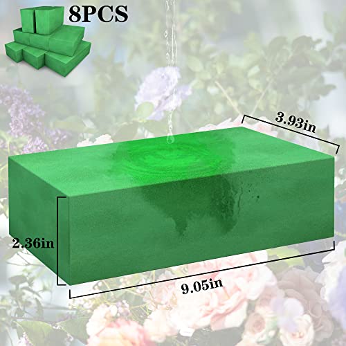 Max Shape Pack of 4 Large Size Floral Foam Blocks for Fresh and Artificial Flowers 9 L x 4 W Wet Florist Foam Blocks for Wedding Holiday Decorations 4 Pack - Image 3