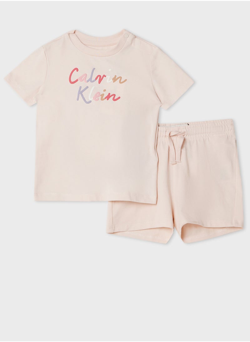 Calvin Klein Jeans Kids Logo T-Shirt & Shorts Set  - Image 2